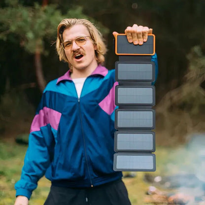 EcoCharge | High-Capacity Solar Power Bank for Ultimate Independence