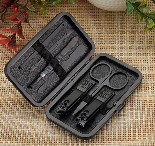 NailSet | Manicure & Pedicure Set – Stainless Steel, Travel Case