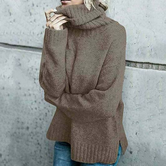 Luca | Women's Oversized Sweater – Elegant Turtleneck Design-1