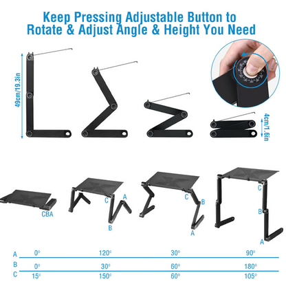 PosturaPro | Height-adjustable table stand against neck pain