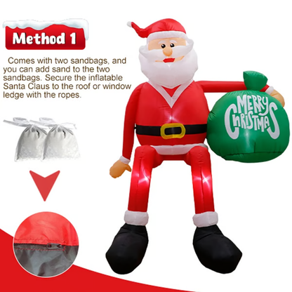 ClimbSanta | Giant 245 Inflatable LED Santa Claus