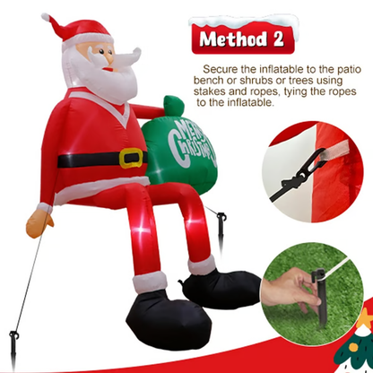 ClimbSanta | Giant 245 Inflatable LED Santa Claus