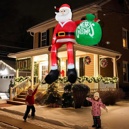 ClimbSanta | Giant 245 Inflatable LED Santa Claus