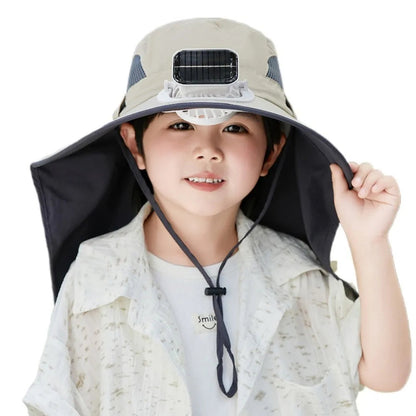 SunBreeze | Adjustable Kids' Solar Fan Hat