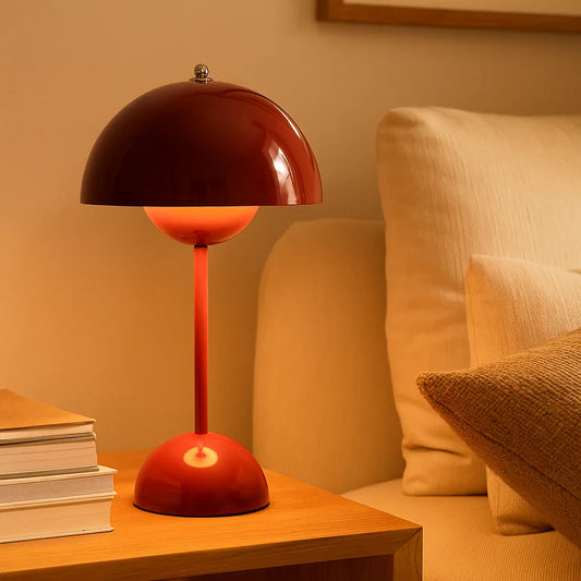 NordicGlow | Wireless & Dimmable Scandinavian LED Mushroom Lamp