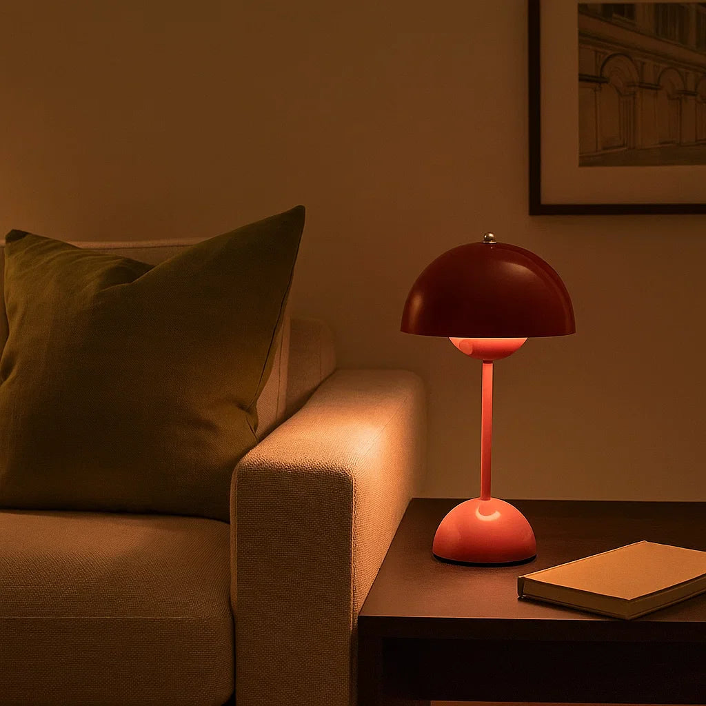 NordicGlow | Wireless & Dimmable Scandinavian LED Mushroom Lamp