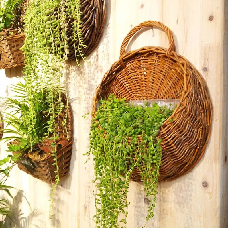 WickerGrove | Versatile & Elegant Wicker Plant Holder