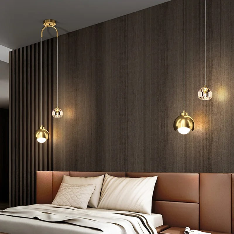 CrystalMoon | Modern LED Pendant Light for a Stylish Ambience in the Bedroom and Dining Room