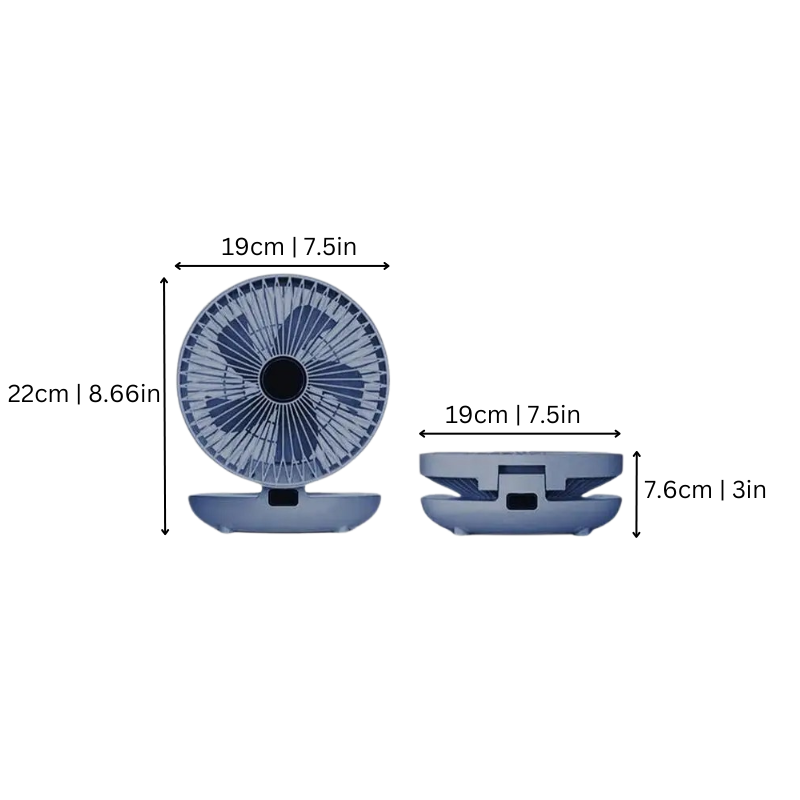 BreezeMate | Compact 120° Table & Wall Fan
