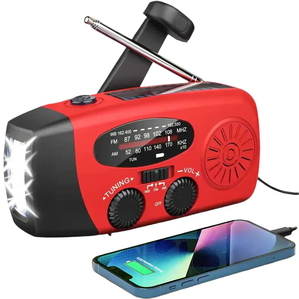 ReadyWave | Emergency Radio with Crank & Solar Panel