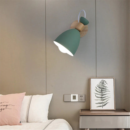 NordWood | Modern LED Wood Bedroom Wall Light Lamp