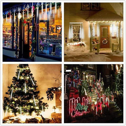 FrostDrop | Snowfall Garland Lights (Set of 8)