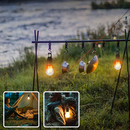 GlowCamp | Rechargeable retro lamp for indoors and outdoors
