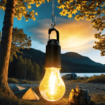 GlowCamp | Rechargeable retro lamp for indoors and outdoors