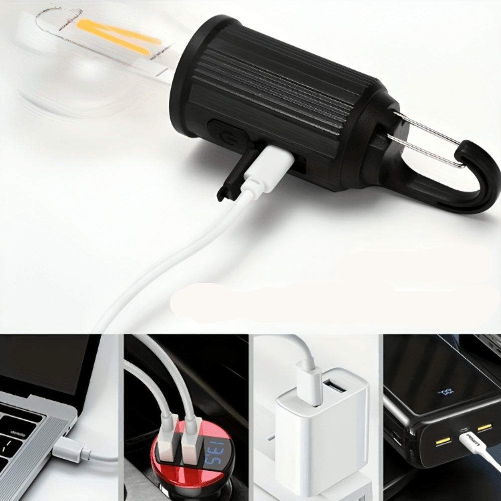 GlowCamp | Rechargeable retro lamp for indoors and outdoors