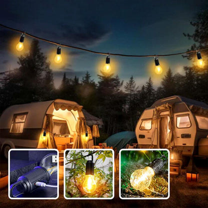 GlowCamp | Rechargeable retro lamp for indoors and outdoors