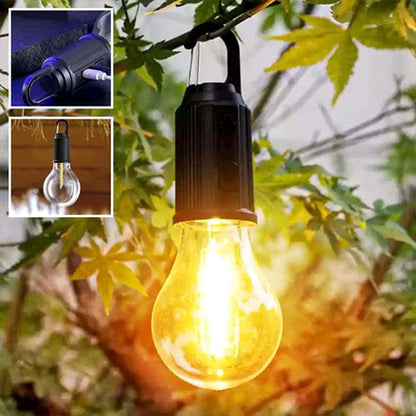 GlowCamp | Rechargeable retro lamp for indoors and outdoors