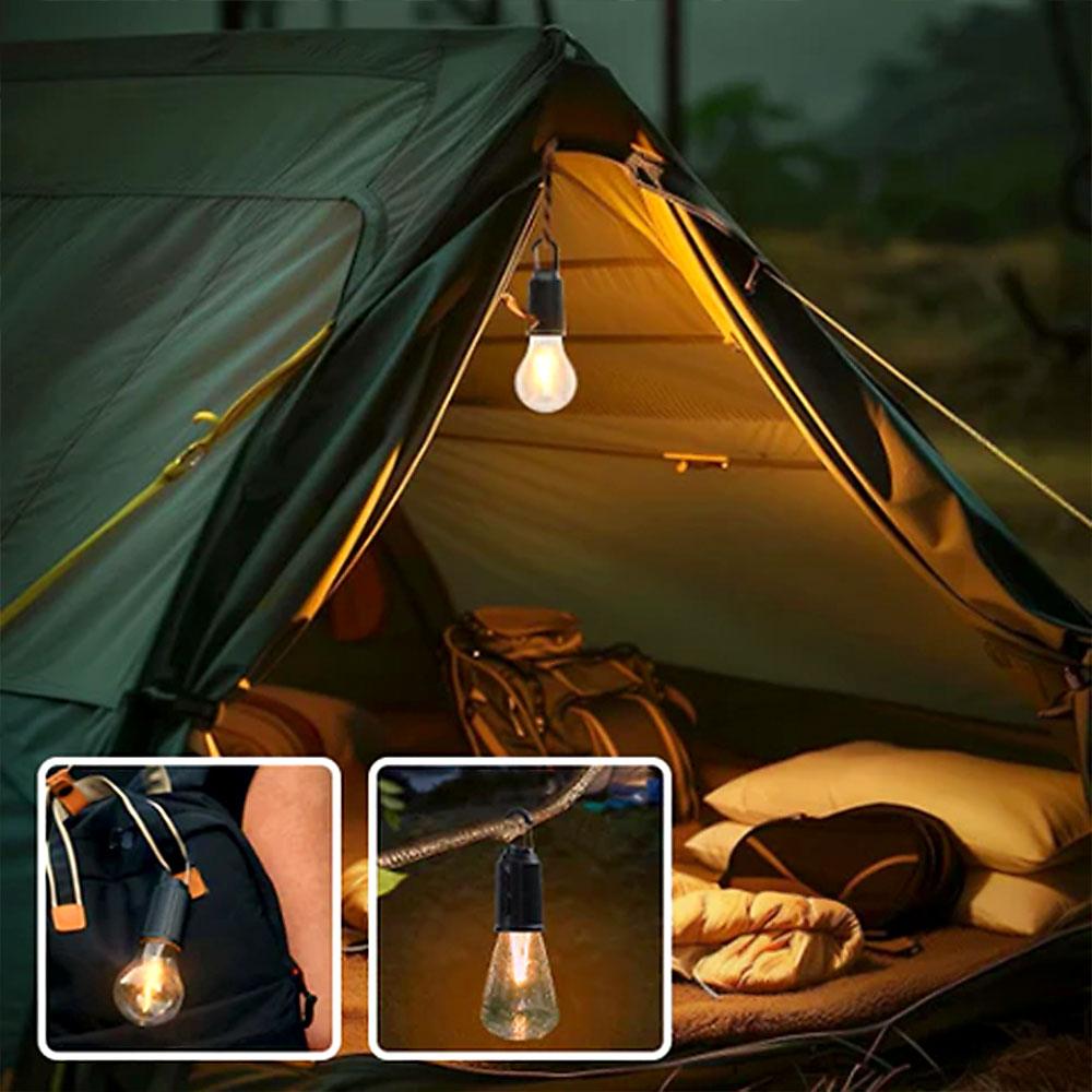 GlowCamp | Rechargeable retro lamp for indoors and outdoors