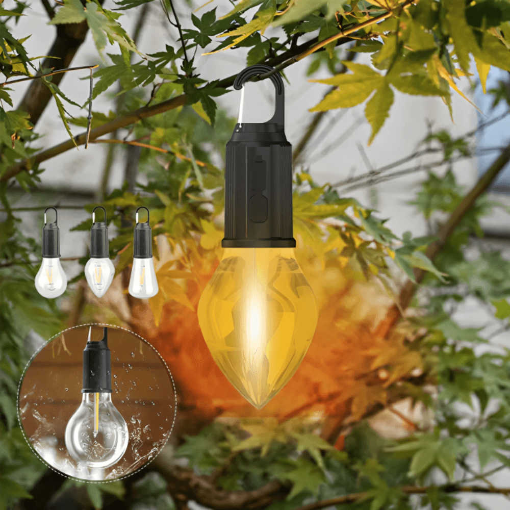 GlowCamp | Rechargeable retro lamp for indoors and outdoors