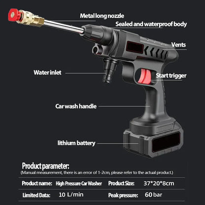 MaxiWash | High-Pressure Water Gun for Car Washing