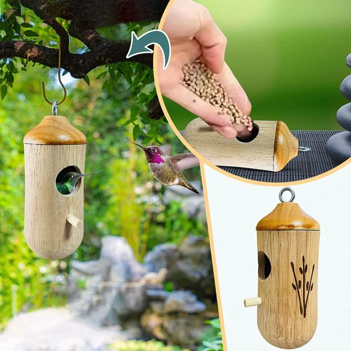 HummiHome | Cute Resin Hummingbird House for Spring & Garden