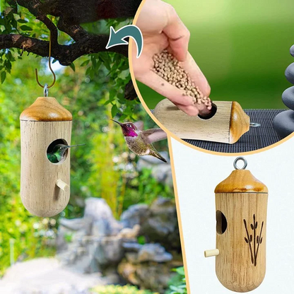 HummiHome | Cute Resin Hummingbird House for Spring & Garden
