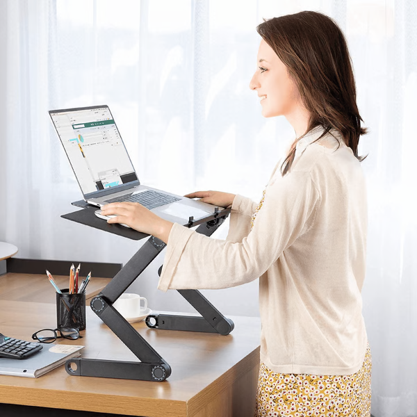 PosturaPro | Height-adjustable table stand against neck pain