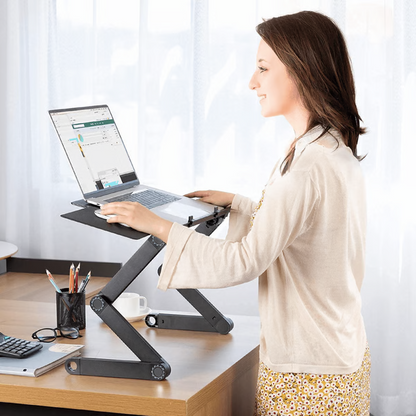 PosturaPro | Height-adjustable table stand against neck pain