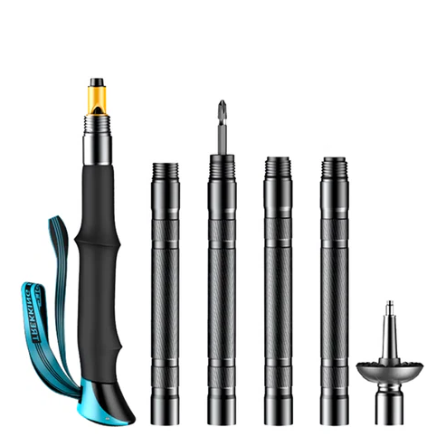 TrekSurvive | Modular Walking Stick with Integrated Multitool