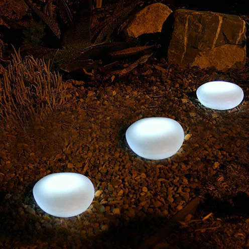 GlowPebble | Solar-Powered LED Light with Glass Design