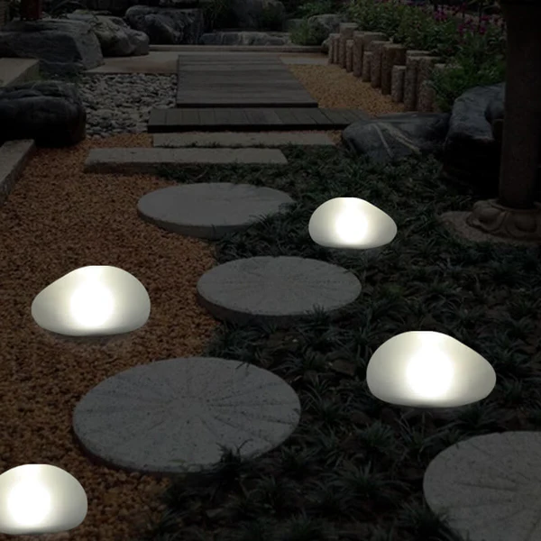 GlowPebble | Solar-Powered LED Light with Glass Design