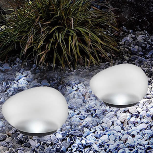 GlowPebble | Solar-Powered LED Light with Glass Design