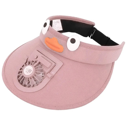 CoolCap | Kids' Sun Visor Hat with Cooling Fan