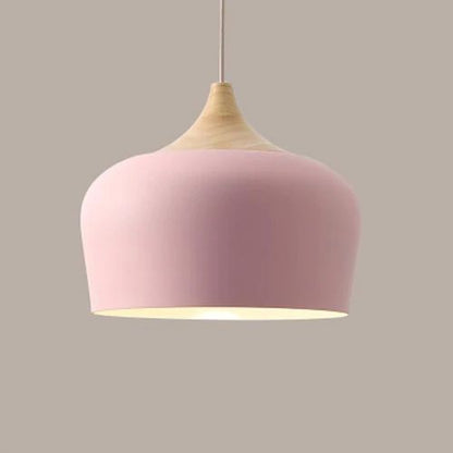 AlumiTone | Pendant Lights Made of Metal and Wood in Delicate Pastel Shades