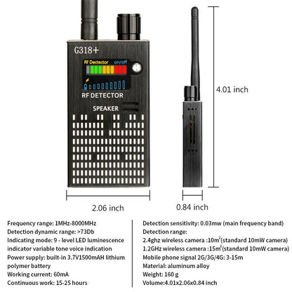 Lucien | Spy Signal Detector – Advanced Privacy Protection Device 4