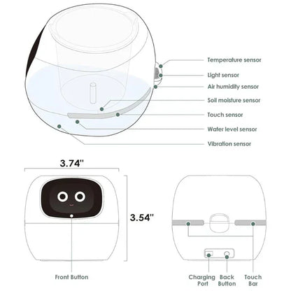 BloomTech | Interactive Flower Pot with Sensor Technology & LED Feedback