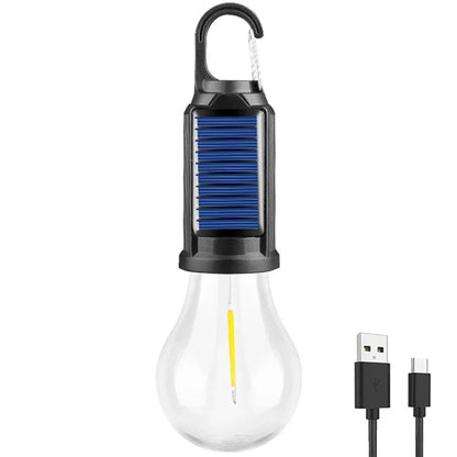 CampGlow | Solar-Powered Rechargeable Camping Lantern with Hook