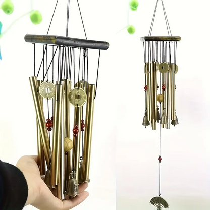 GoldenAura | Classic Copper Bell Wind Chime