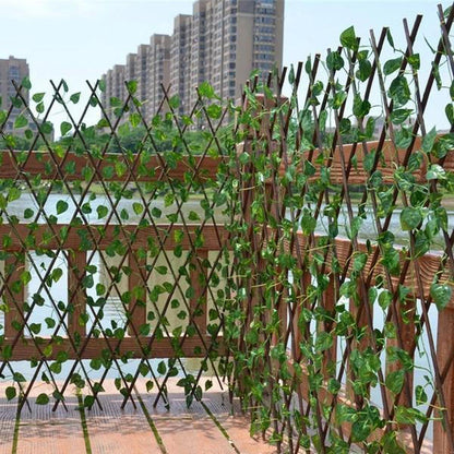 LeafFence | Retractable Artificial Garden Plant Fence